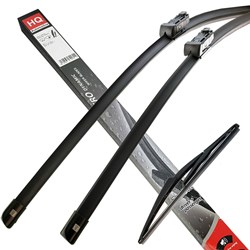 Front & Rear kit of Aero Flat Wiper Blades fit PEUGEOT 508 SW Nov.2010->