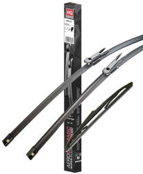 Front & Rear kit of Aero Flat Wiper Blades fit SEAT Leon (1P1) Jul.2005-Feb.2009