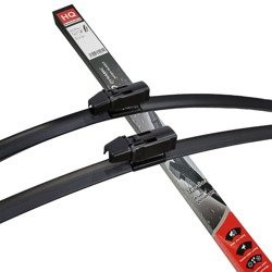 Two Front Frameless Wiper Blades HQ Aero Dynamic - ADE61-124 Twin Box