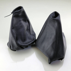 Leather Gear Shift & Hand Brake Gaiters Covers Sleeves Fit Nissan Pathfinder MK3