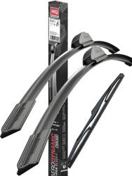 Front & Rear kit of Aero Flat Wiper Blades fit HONDA CR-V (RD) Jul.2002-Sep.2006