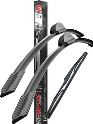 Front & Rear kit of Aero Flat Wiper Blades fit TOYOTA Urban Cruiser (P1) Jan.2009->